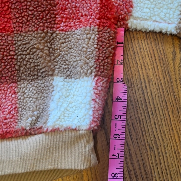 Zaful Long Sleeve Plaid Turtleneck Sweater Womens US M Fuzzy Style - Picture 5 of 8